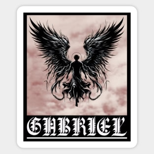 Gothic Archangel Gabriel: Herald of Hope Sticker